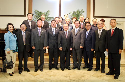 연목회 회장에 고재원 목사(사진 앞줄 중앙)이 취임했다. 