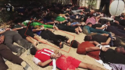 IS의 이라크군 집단 학살 사진