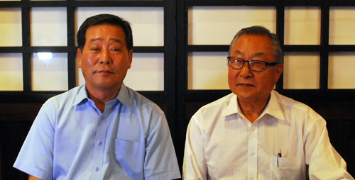 원코리아 미주위원회 관계자들이 행사에 대해 설명하고 있다.