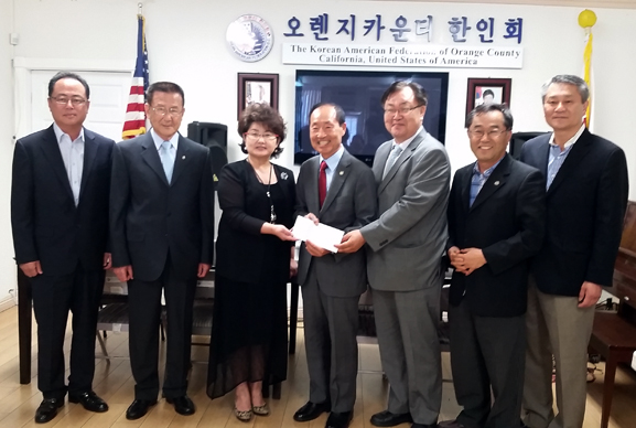 곽재필 목사회장, 최승구 원로목사회장, 윤우경 평신도연합회장, 김가등 한인회장, 김기동 교협회장, 김종대 장로협회장 겸 한인회 이사장, 이영헌 한인회 부회장