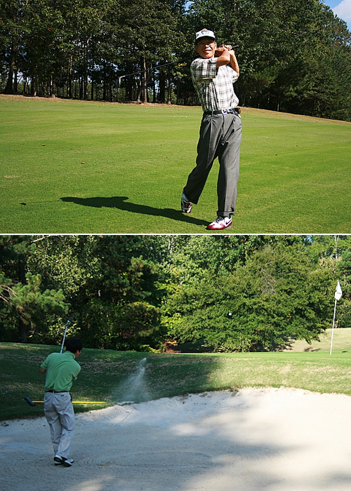 쟁쟁한 골프실력을 보여준 참가자들