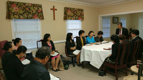 빅토리아 기독교 상담 아카데미 개원예배 모습