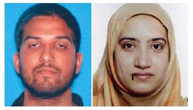 사이드 파룩(남편)과 타시핀 말리크(아내)