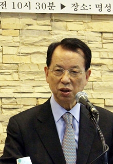 김삼환 신임 회장이 설교하고 있다. ⓒ이대웅 기자