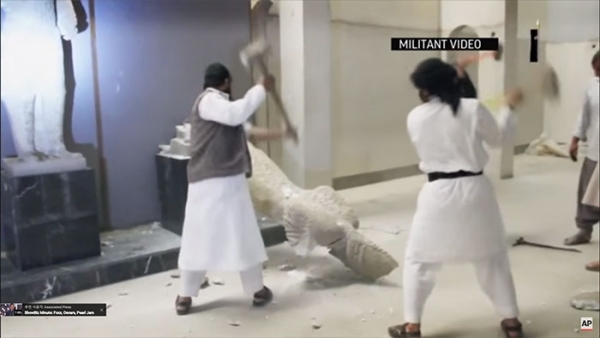  ▲인류 문화유산을 파괴하는 IS ©AP 보도영사 캡처