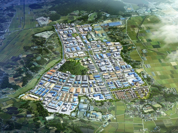 ▲정부가 전북 익산에 조성중인 '국가식품클러스터' 조감도 ©농림축산식품부 제공