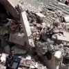파괴된 예멘 대통령궁 인근 지역. ©동영상 캡춰