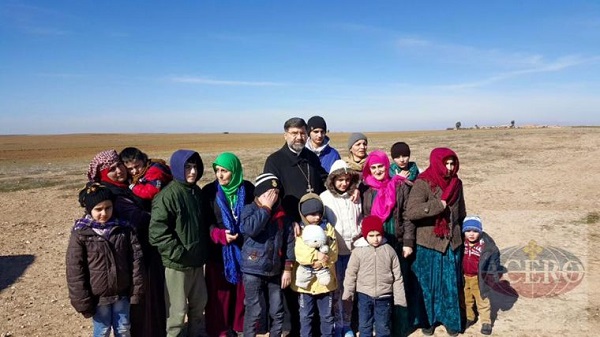 ▲IS의 인질로 잡혀 있다가 풀려난 아시리아 기독교인들. ⓒACERO 