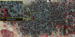 보코하람에 의해 파괴된 마을의 규모를 보여 주는 위성 사진. ⓒ국제앰네스티