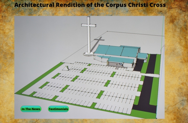 '코퍼스 크리스티 크로스 프로젝트'라는 이름의 홈페이지에 게시된 미국 최대 높이 십자가의 건축도면. 이 십자가를 건축하고 있는 교회는 텍사스주'어번던트 라이프 펠로우십(Abundant Life Fellowship)'으로 십자가 높이는 64미터다.