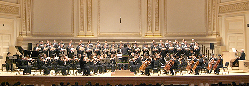 월드밀알선교합창단 창단 20주년 기념, '2007 밀알찬양대축제'가 21일 카네기홀에서 열렸다. ⓒ 박남청 사진작가