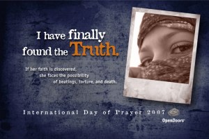 세계 기도의 날(IDOP, International Day of Prayer) 배너 ⓒOpen Doors 