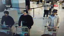 ▲벨기에 자벤템 국제공항 CCTV에서 포착된 &#039;테러&#039; 용의자들 모습. ©벨기에 VTM 방송