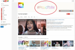 ▲유튜브의 동성애 응원페이지 '#ProudToBe'. ©YouTube