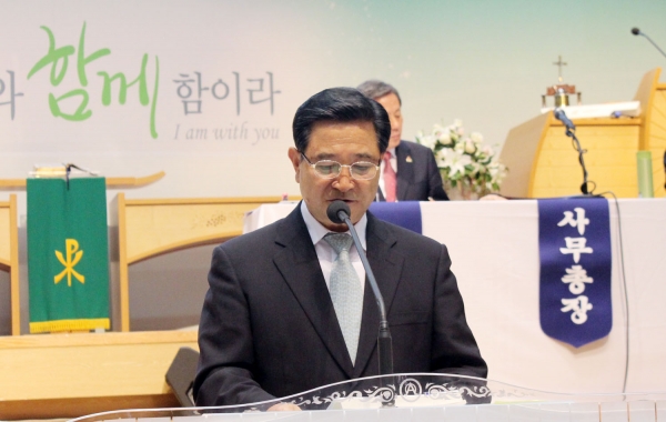 특별사면위원장 이정환 목사가 발언하고 있다. ⓒ이대웅 기자